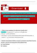 Microsoft Certified Azure Fundamentals Exam &lpar;Az-900&rpar; Actual Exam Complete Accurate Exam Questions With Detailed Verified Answers &vert;&vert;Complete A&plus; Guide