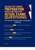 PSY 120 Exam &num;3 Study Guide&sol; 210 Quizzes & Definitions&period; 