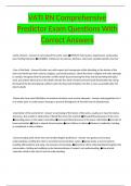 VATI RN Comprehensive Predictor Exam Questions With Correct Answers