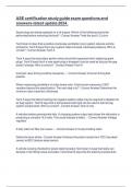 ASE certification study guide exam questions and answers-latest update 2024&period;