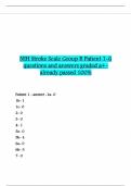NIH Stroke Scale Group B Patient 1-6 questions and answers graded a&plus;-already passed 100&percnt;