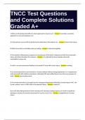 TNCC Test Questions and Complete Solutions Graded A&plus;