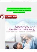 Test Bank Maternity And Pediatric Nursing 3rd Edition By Susan Ricci&comma; Theresa Kyle&comma; and Susan Carman
