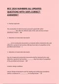 IECC 2024 NUMBERS ALL UPDATED QUESTIONS WITH 100&percnt; CORRECT ANSWERS&excl;&excl;