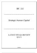 MBA-BU 525 Strategic Human Capital - Latest Finals Review Q & S 2024&period;