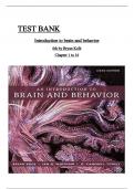 TEST BANK AN INTRODUCTION TO BRAIN AND BEHAVIOUR 6TH EDITION BRYAN KOLB ALL CHAPTERS COMPLETE&comma;A &plus; RATED AND 100&percnt; VERIFIED&period;ISBN&colon;9781319107376