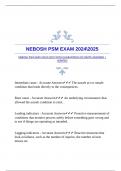 NEBOSH PSM EXAM 20242025 WITH GUARANTEED ACCURATE ANSWERS &vert;VERIFIED
