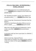 IPPS-A DL FINAL EXAM - HR PROFESSIONAL &sol;  PAYROLL SPECIALIST