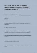 ALL OF THE AMTEC TEST &lpar;COMPILED&rpar; QUESTIONS WITH COMPLETED CORRECT ANSWERS GRADED A&plus;