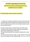 ATI RN Comprehensive Online Practice A With NGN Questions and Rationalized Answers &lpar;Verified Answers&rpar; Graded A&plus; 2023&sol;2024