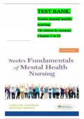 TEST BANK OF Neebs mental health nursing 7th Edition by gorman test bank A&plus;COMPLETE STUDY GUIDE ALL CHAPTERS ISBN&colon;9781118880210