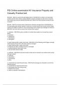 PSI Online examination NY Insurance Property and Casualty Practice test EXAM NEWEST&comma; 2024&sol; 2025&comma; ACTUAL EXAM   QUESTIONS AND CORRECT DETAILED ANSWERS &vert;ALREADY GRADED A