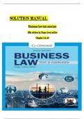 Solution Manual For Business Law&colon; Text & Exercises&comma; 10th Edition by Roger LeRoy Miller&comma; William E&period; Hollowell&comma; Verified Chapters 1 - 43&comma; Complete Newest Version ISBN&colon;9780357717417