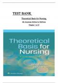 TEST BANK For Theoretical Basis for Nursing&comma; 6th American Edition by Melanie McEwen&semi; Evelyn M&period; Wills&comma; Verified Chapters 1 - 23&comma; Complete Newest Version ISBN&colon;9781975175658