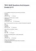 TECC QUIZ Questions And Answers Graded A&plus;&excl;&excl;&excl;&excl;