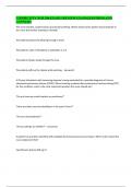 Community NUR 206 Exam 1 Review Exam Questions and Answers