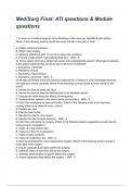 Med&sol;Surg Final&colon; ATI questions & Module questions With Verified Solutions 2024&sol;2025&period;