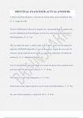 HPO FINAL EXAM WITH ACTUAL ANSWERS