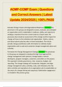 CCMP PACKAGE DEAL EXAMS&colon;&colon;&colon;&colon;&colon; QUESTIONS AND CORRECT ANSWERS &vert; LATEST UPDATE 2024&sol;2025