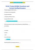 HVAC Pretest BOMA Questions and  Correct Verified Answers