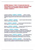LETRS Volume 1 Unit 1-4 EXAM AND PRACTICE  EXAM NEWEST ACTUAL EXAM COMPLETE QUESTIONS AND  CORRECT DETAILED ANSWERS &lpar;VERIFIED ANSWERS&rpar;  &vert;ALREADY GRADED A&plus;