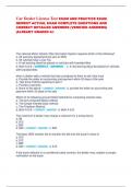 Car Dealer License Test EXAM AND PRACTICE EXAM  NEWEST ACTUAL EXAM COMPLETE QUESTIONS AND  CORRECT DETAILED ANSWERS &lpar;VERIFIED ANSWERS&rpar;  &vert;ALREADY GRADED A