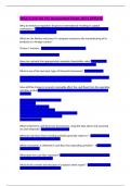 WGU C214 OA Pre Assessment Exam 2024 UPDATE