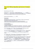 Mesa AGT 900 test Questions and Answers Graded A 2024