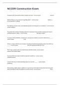 NCCER Construction Exam Actual Questions With Correct Detailed Answers&period;