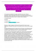 PNCB Acute Care questions Latest Update 2024-2025 Actual Exam from Credible Sources with 150 Questions and Verified Correct Answers Golden Ticket to Guaranteed A&plus; Verified by Professor