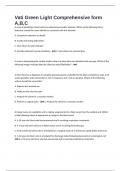 Vati Green Light Comprehensive form A&comma; B&comma; C Exam
