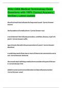WGU C804 Medical Terminology Exam Questions with 100&percnt; Correct Answers &vert; Verified &vert; Latest Update