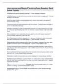Journeyman and Master Plumbing Exam Question Bank Latest Update&period;