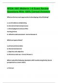 NFDN 1001 Midterm 1-6 Exam Review Questions With 100&percnt; Correct Answers 