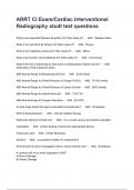 ARRT CI Exam&sol;Cardiac Interventional Radiography studt test questions