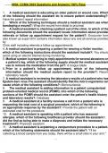 2024 nha ccma medical assistant certification tests a&comma; b & c questions and answers &lpar;solved&rpar; complete