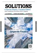 Solutions for Corporate Finance&comma; Sixth Canadian Edition&comma; 6th Edition Berk 