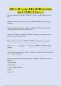 ADV 318J Exam 4 UPDATED Questions  and CORRECT Answers