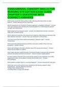 FUNDAMENTAL CONCEPT SKILLS FOR NURSING 6TH EDITION EXAM GUIDE CHAPTER 5 QUESTIONS WITH CORRECT ANSWERS