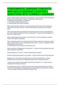 FUNDAMENTAL NURSING CONCEPTS AND SKILLS NURSING CHAPTER 6 QUESTIONS WITH CORRECT ANSWERS