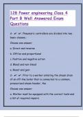 128 Power engineering Class 4 Part B Well Answered Exam Questions&vert; Q&A&colon; Everything You Need to Know&vert;67 Pages