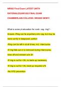 NR602 Final Exam LATEST &lpar;WITH  RATIONALES&rpar;&sol;NR 602 FINAL EXAM  CHAMBERLAIN COLLEGE&period;&sol; BRAND NEW&excl;&excl;&excl;