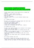 QFA LOANS - SAMPLE PAPER 1 QUESTIONS WITH ACTUAL SOLUTIONS