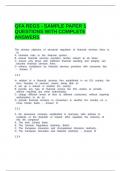 QFA REGS - SAMPLE PAPER 1 QUESTIONS WITH COMPLETE ANSWERS