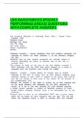 QFA INVESTMENTS &lpar;POORLY PERFORMING AREAS&rpar; QUESTIONS WITH COMPLETE ANSWERS&period;