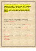 ELECTROLYSIS IBEC AND LASER STATE BOARD EXAM WITH 500 QUESTIONS AND 100&percnt; VERIFIED CORRECT ANSWERS &lbrack;ALREADY GRADED A&plus;&rsqb;  &vert;&vert;ELECTROYSIS IEBC AND LASER STATE BOARD  LATEST 2024-2025 &vert;&vert;GUARANTEED PASS &lbrack;BRAND  NEW&excl;&excl;