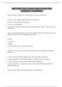 MIDTERM TEST BANK QUESTIONS AND CORRECT ANSWERS &period;