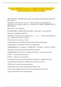 PHYSICAL CHEMISTRY FINAL EXAM- 1 REVISION QUESTIONS 2024&sol;2025&period; THE LATEST REVISION QUESTIONS AND CORRECT ANSWERS IN 2024&sol;2025&period; &lpar;ALREADY GRADED A&plus;&rpar; &lpar;LATEST 2024 UPDATE&rpar;