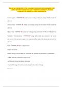 PHYSICAL CHEMISTRY FINAL EXAM REVISION QUESTIONS 2024&sol;2025&period; THE LATEST REVISION QUESTIONS AND CORRECT ANSWERS IN 2024&sol;2025&period; &lpar;ALREADY GRADED A&plus;&rpar; &lpar;LATEST 2024 UPDATE&rpar;