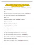 PHYSICAL CHEMISTRY REVISION QUESTIONS 2024&sol;2025&period; THE LATEST REVISION QUESTIONS AND CORRECT ANSWERS IN 2024&sol;2025&period; &lpar;ALREADY GRADED A&plus;&rpar; &lpar;LATEST 2024 UPDATE&rpar;